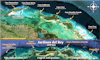 Vue aérienne de l'archipel des Jardines del Rey à Cuba